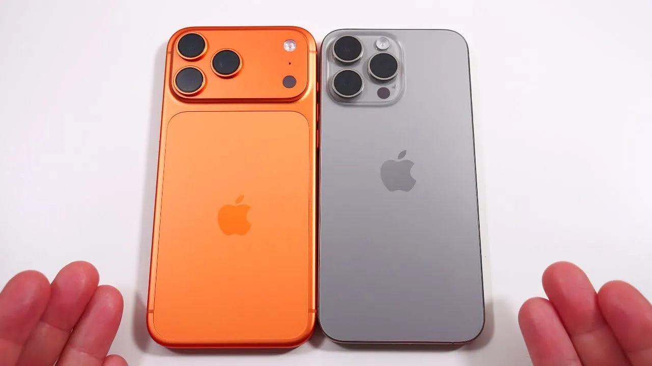 Close-up of iPhone 17 Pro Max camera upgrades compared to iPhone 15 Pro Max