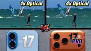 iPhone 17 vs. iPhone 17 Pro camera comparison highlighting key differences