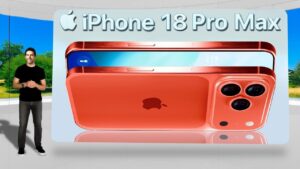 iPhone 18 Pro Max showcasing its variable aperture camera system