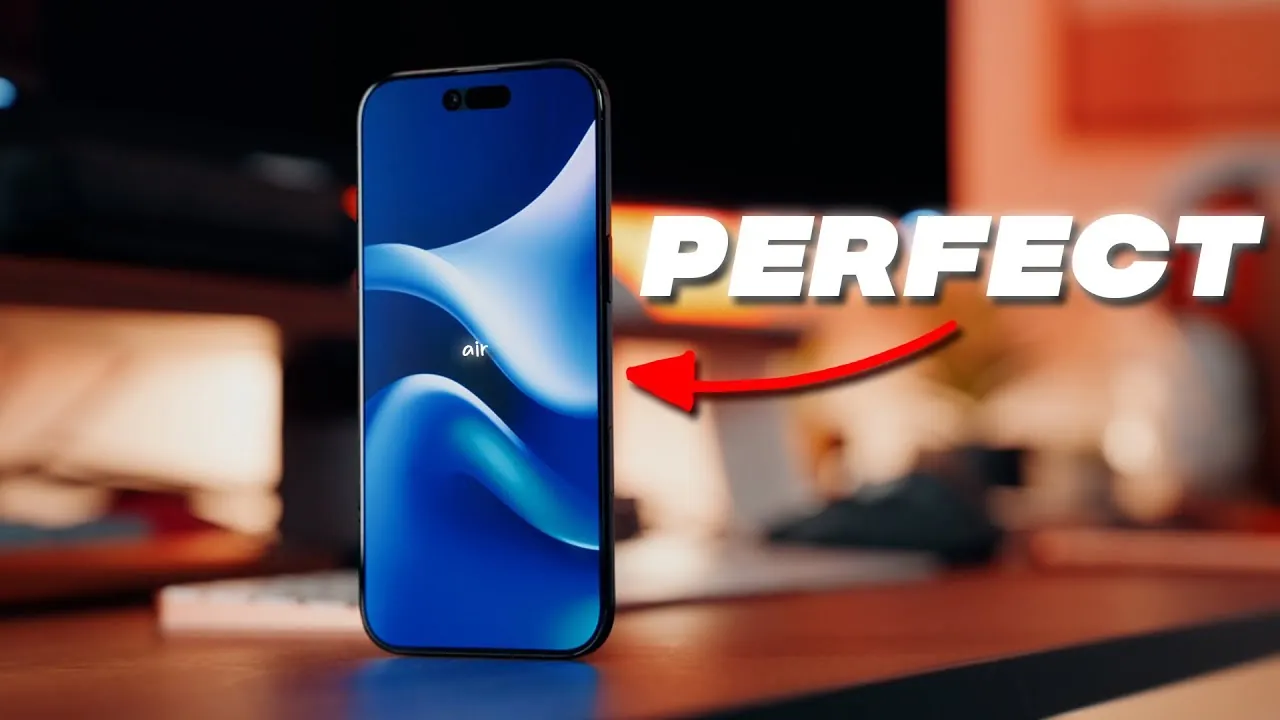 Super Retina XDR display on the iPhone Air with vibrant visuals