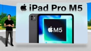 M5 iPad Pro showcasing rumored performance upgrades and sleek design
