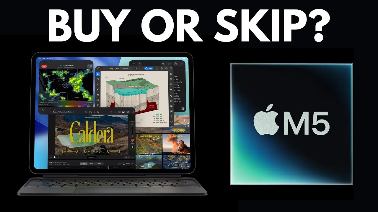 Comparison of M5 iPad Pro and M4 iPad Pro features and specs