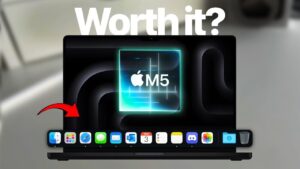 M5 MacBook Pro showcasing enhanced AI performance for professionals