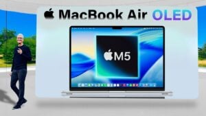 MacBook Air M5 showcasing its sleek design and lightweight portability