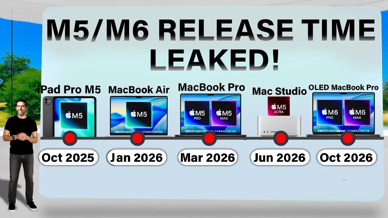 Redesigned MacBook Pro featuring M6 chip and OLED display