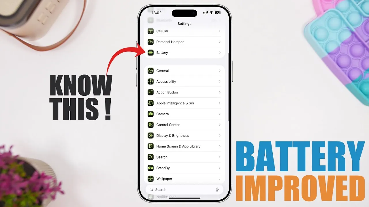 Guide to saving battery on iPhone with iOS 26 features