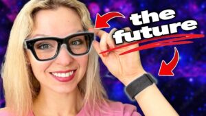 Meta Ray-Ban smart glasses showcasing their sleek design and AR display