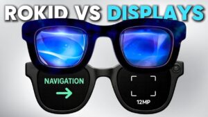 Close-up of Meta Ray-Ban smart glasses highlighting their sleek design