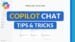 An overview of Microsoft Copilot Chat, the AI assistant designed to improve productivity in Microsoft 365