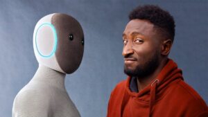 Neo humanoid robot marketed as a household assistant with limited real-world performance