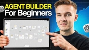 A screenshot of OpenAI’s Agent Builder drag-and-drop interface for creating AI workflows