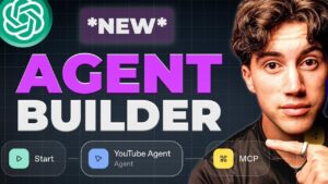 Screenshot of OpenAI’s Agent Builder drag-and-drop interface for creating AI agents