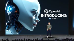 A visual representation of OpenAI Sora 2’s AI-powered video creation capabilities