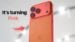Close-up of orange iPhone 17 Pro Max showing discoloration issues