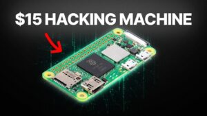 A Raspberry Pi Zero 2W set up with Kali Linux for Wi-Fi penetration testing