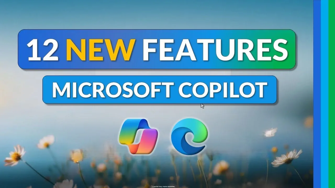 Overview of the 12 new features introduced in Microsoft Copilot for productivity and personalization