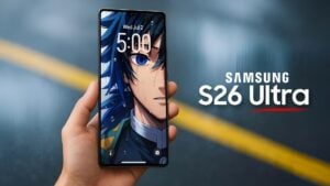 Samsung Galaxy S26 Ultra showcasing its advanced OLED display technology
