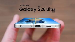 Samsung Galaxy S26 Ultra showcasing its 60W fast charging feature