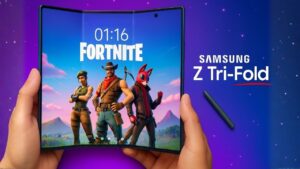 Samsung Galaxy Z TriFold showcasing its innovative trifolding design
