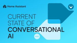 A smart home assistant using conversational AI to greet a user and adjust settings