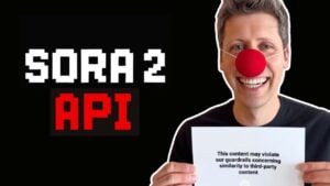 A demonstration of the Sora 2 API generating a high-resolution video from a text prompt