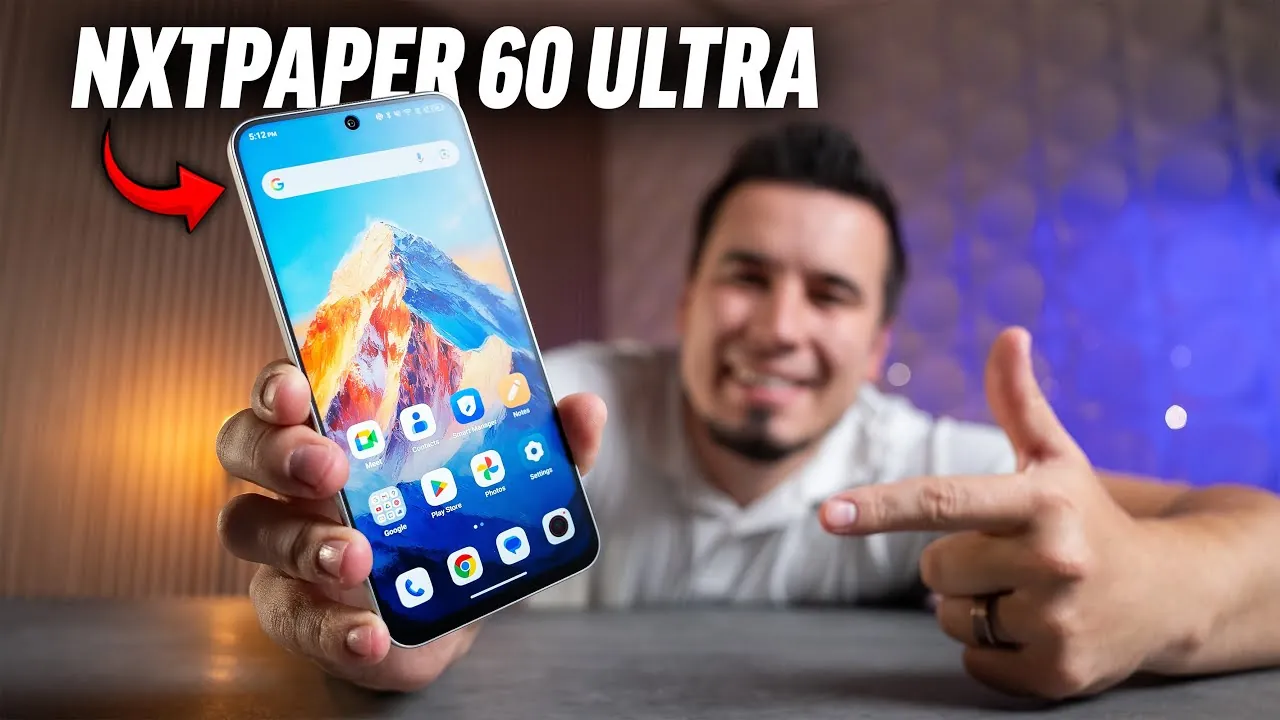 Close-up of the TCL NXTPAPER 60 Ultra showcasing its anti-reflective screen