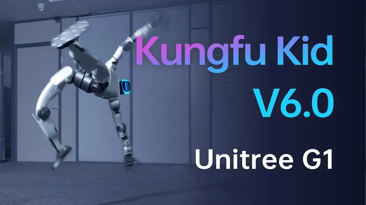 The Unitree G1 humanoid robot showcasing its advanced flexibility and design