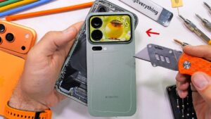 Xiaomi 17 Pro undergoing a durability test showcasing its robust build