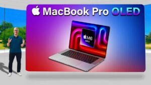 2026 OLED MacBook Pro showcasing its vibrant new display technology