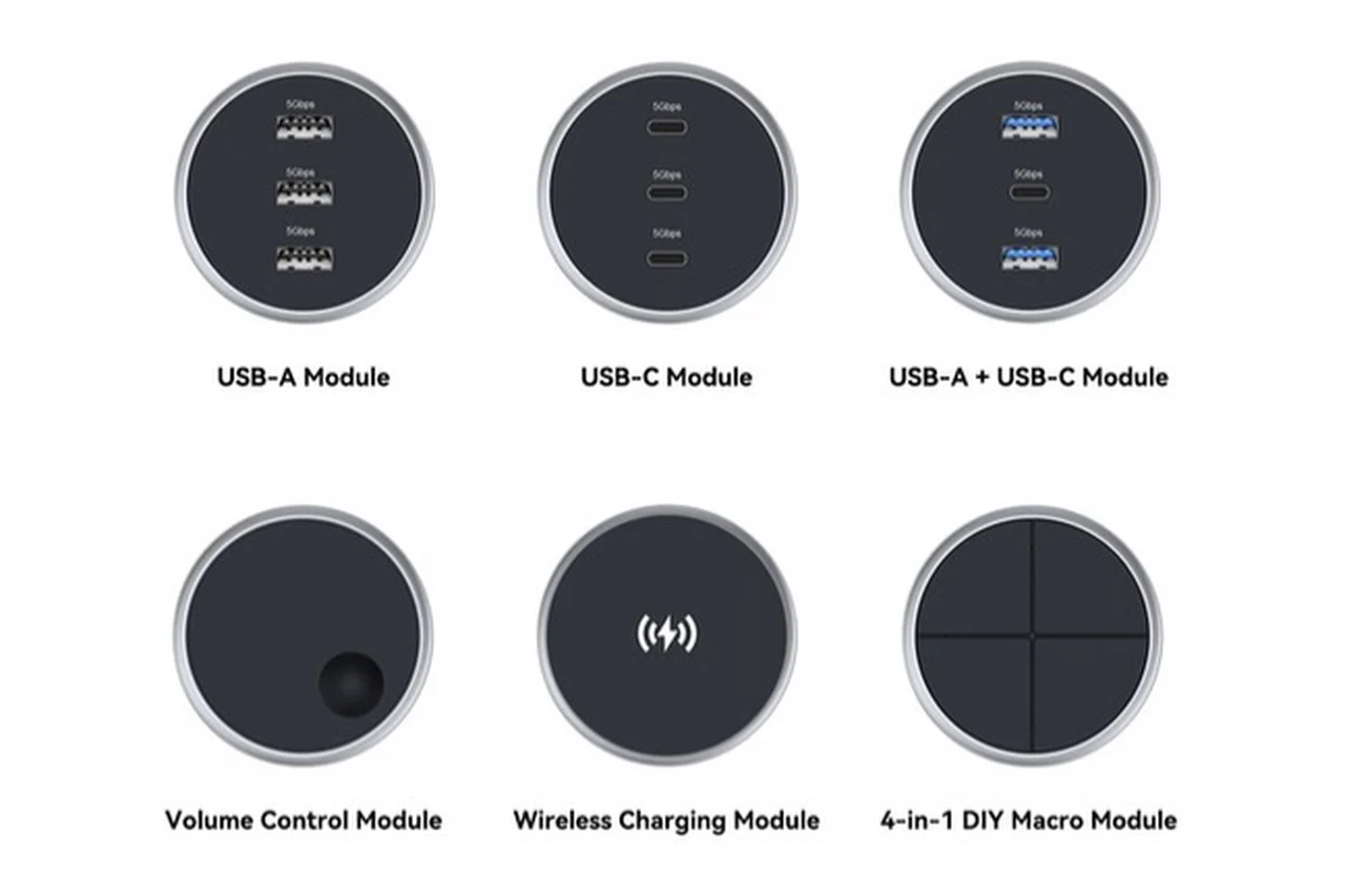 Hub di ricarica modulare magnetico ultrasottile Tobenone