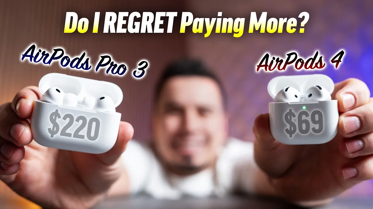 Close-up of AirPods Pro 3 showcasing premium sound quality