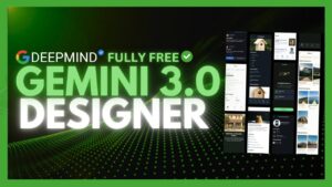 Gemini 3.0 generating production-ready UI with Google Stitch components