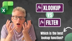 Visual guide on when to use XLOOKUP vs FILTER for simple and complex lookups