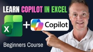 What if analysis in Excel guided by Copilot with a forecast line chart