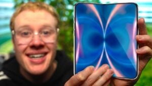 Foldable iPhone Ultra showcasing its sleek titanium design