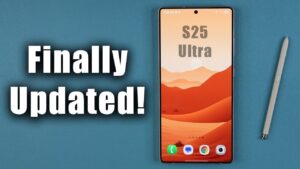 Samsung Galaxy S25 Ultra showing November 2025 update details