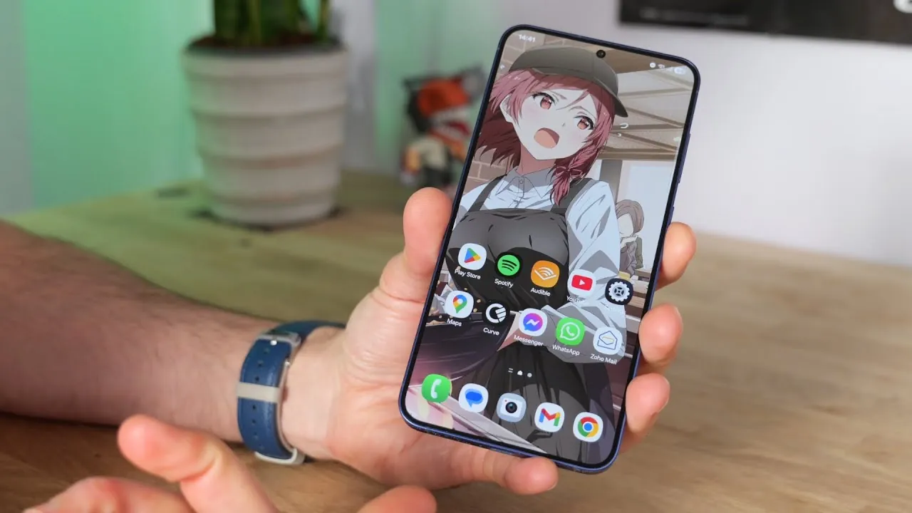 Close-up of the Galaxy S26 Plus triple-camera setup with 108MP sensor