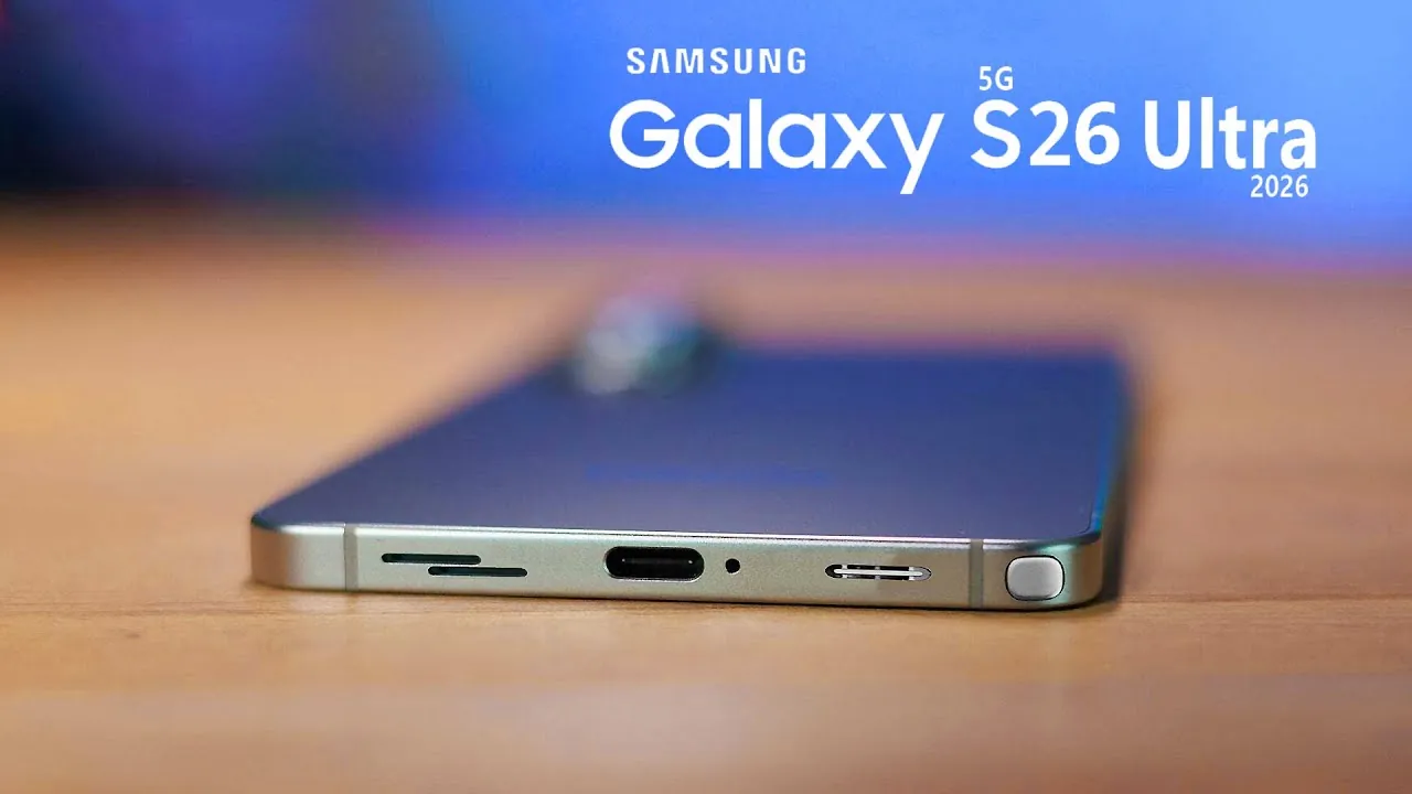 Close-up of the Galaxy S26 Ultra’s advanced camera system