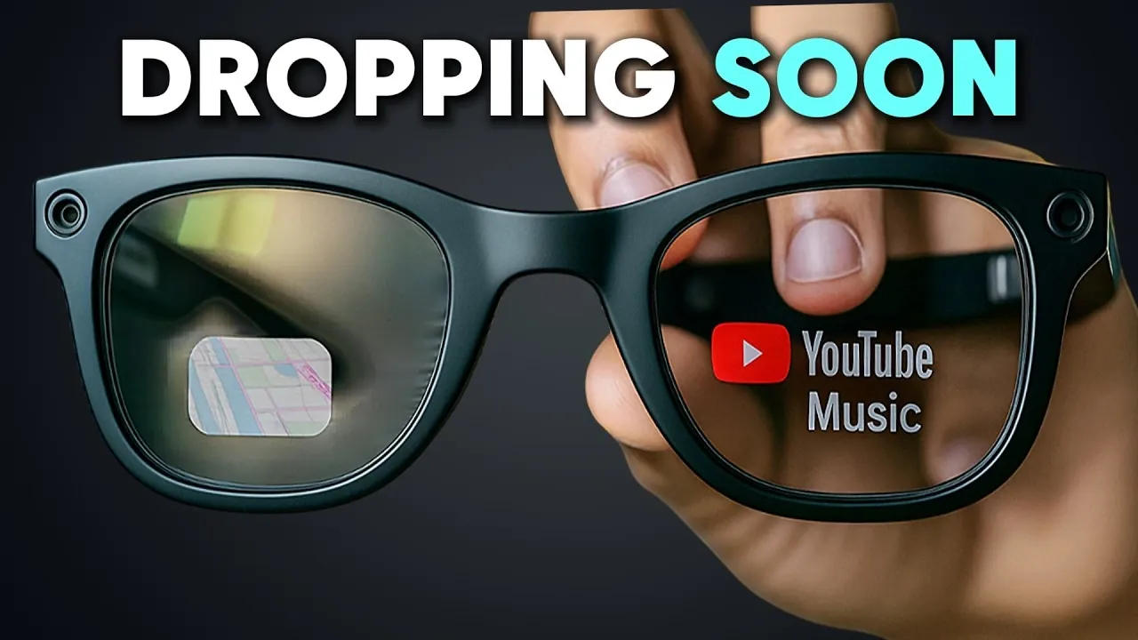 Concept render of 2026 wireless HUD and AI glasses with maps overlay