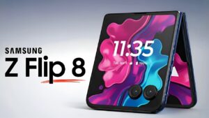 Samsung Galaxy Z Flip 8 showcasing its thinner and lighter design