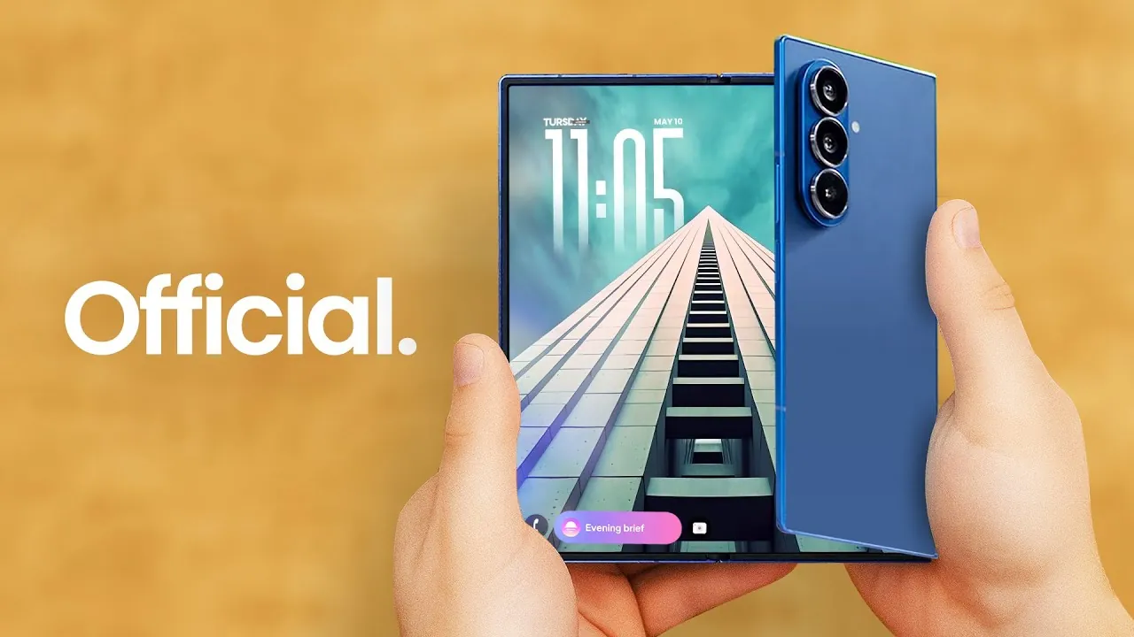 Galaxy Z Tri-Fold fully unfolded with a 10-inch tablet-like display