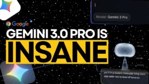 Screenshot of Google Gemini 3.0 Pro converting a hand sketch into a game
