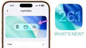 Liquid Glass customization feature in iOS 26.1 for personalized display aesthetics