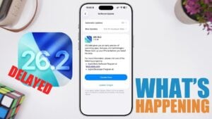 iOS 26.2 release delay explained with key details and timeline