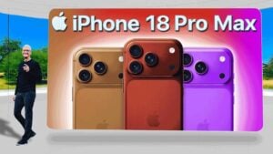 iPhone 18 Pro Max featuring a transparent ceramic glass back design