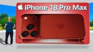 iPhone 18 Pro Max with transparent ceramic glass back design