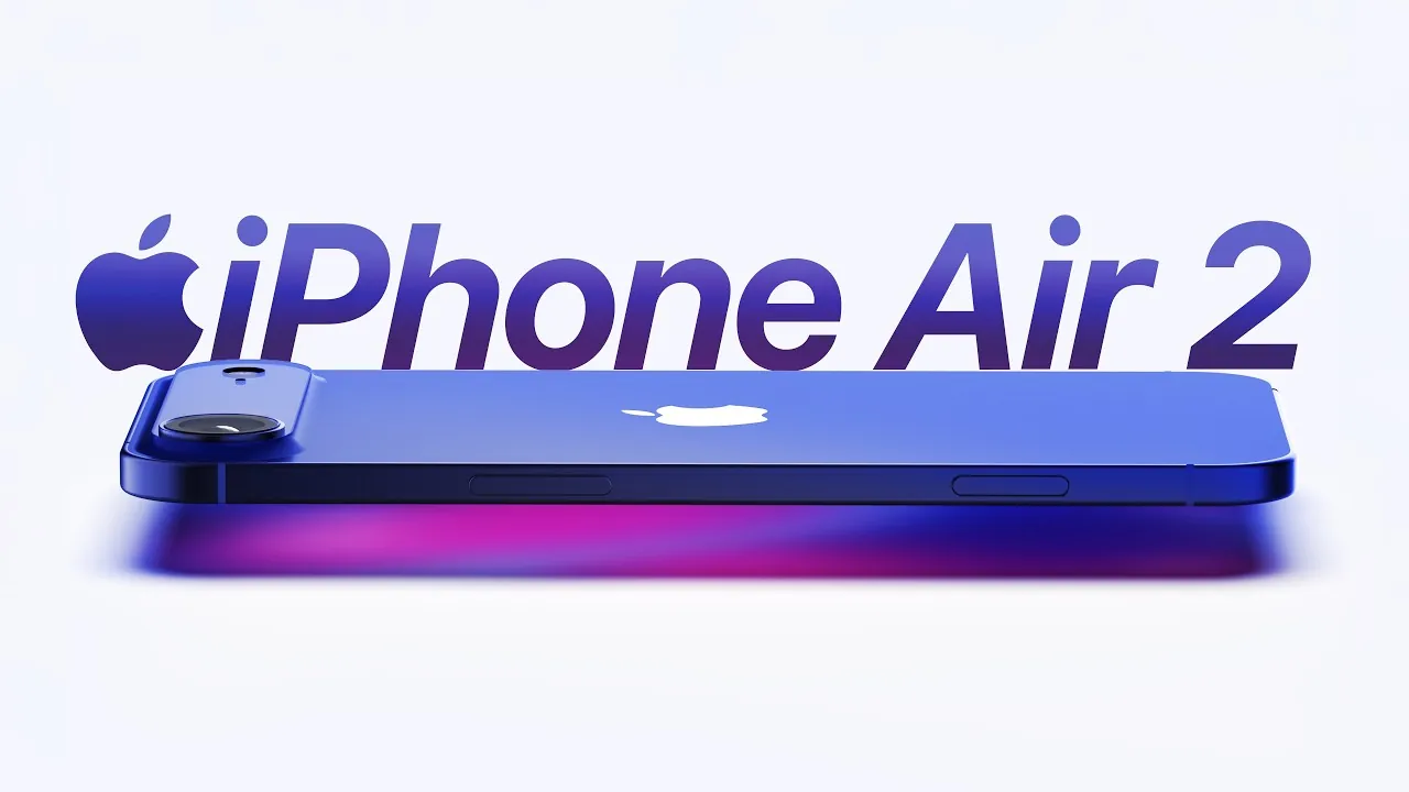 Close-up of the iPhone Air 2’s upgraded dual-camera system
