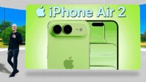 Leaked image of the iPhone Air 2 showcasing its dual-camera system