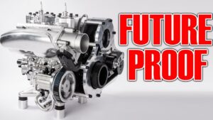 Cutaway showing supercharger routing on the 578cc Rev Force engine