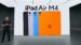 M4 iPad Air showcasing its LCD display and flat-edged design